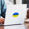 CafePress Ukraine Flag Oval Sticker (Oval 10 pk)