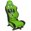 OpenWheeler Racing and Flight Simulation Cockpit Four Point Harness. Virtual Reality add-on. Green