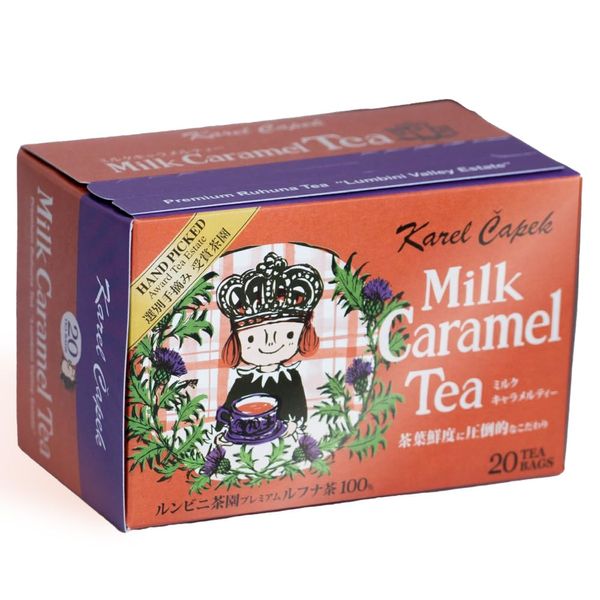 Karel Capek TB20P Milk Caramel Tea, 20 Tea Bags/Box