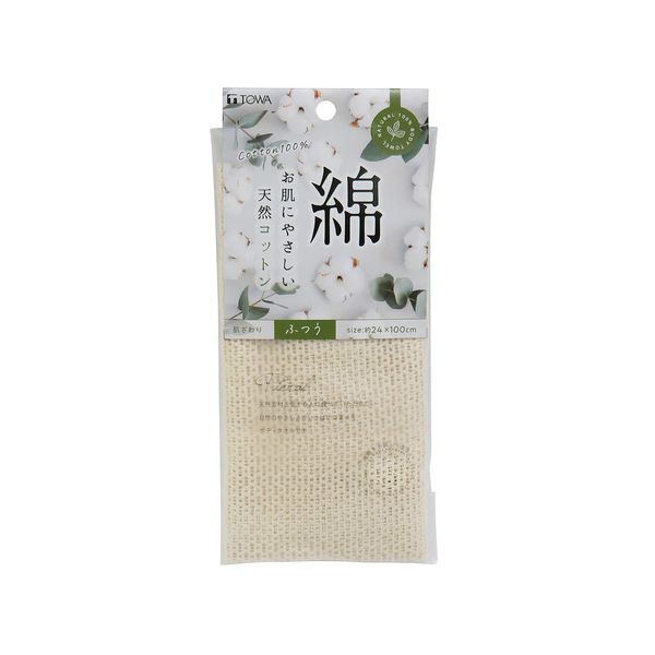 Towa Sangyo 34731 Body Towel, Pure Cotton Towel, Normal, Approx. 9.4 x 39.4 inches (24 x 100 cm)