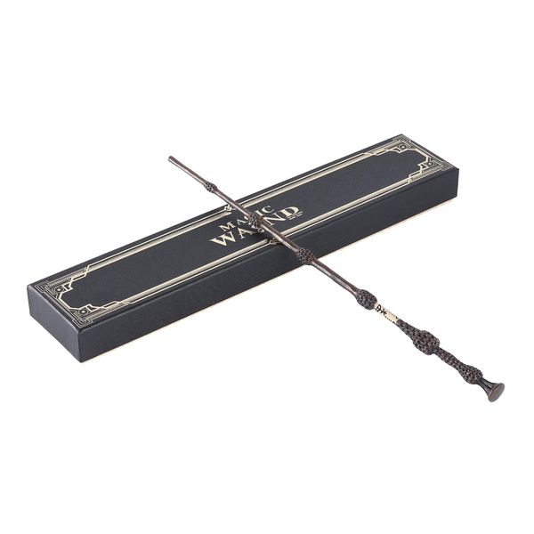 MUMAREN Harry Potter Magic Wand, School of Magic Prop, Cosplay Resin Prop, Faithful Reproduction, Length 15.7 inches (40 cm), Highly Recovered Wand, Party, Birthday Gift, Magic Prop, Spell, Magic Storage Box Included (Dumbledore)