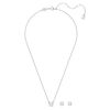 Swarovski Constella Set, Round Cut, White, Rhodium Plated, Crystal, Crystal