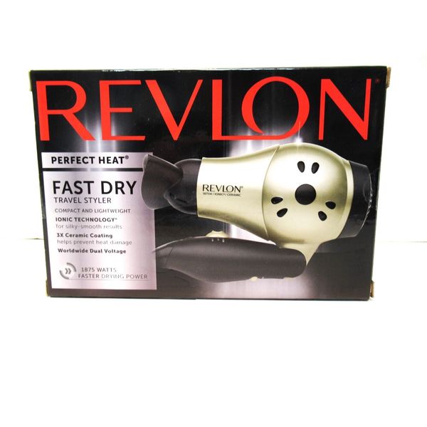 BRAND NEW REVLON PERFECT HEAT COMPACT DRYER TRAVEL FRIENDLY FACTORY SEALED !!!!!