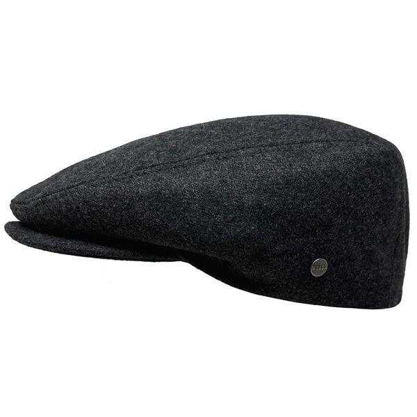 WEROR WEROR-394.1 Men's Flat Cap Peaked Cap, charcoal