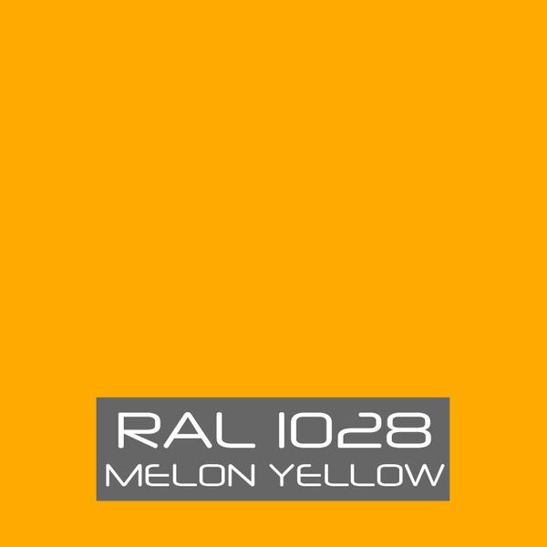 RAL 1028 Melon Yellow Powder Coat Paint - NEW 1LB