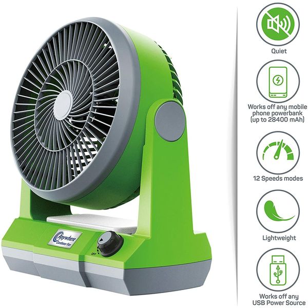 Anywhere Fan Portable Cordless Pet Dog Personal Desk Fan Quiet Crate office USB