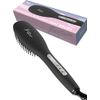 SALONMOON Salon Moon Ion Natural Straight Heat Brush Brush Iron 31 Levels Temperature Setting Digital Temperature Display Overseas Compatible Can be Used in Approximately 51 Seconds For Medium to Long Hair