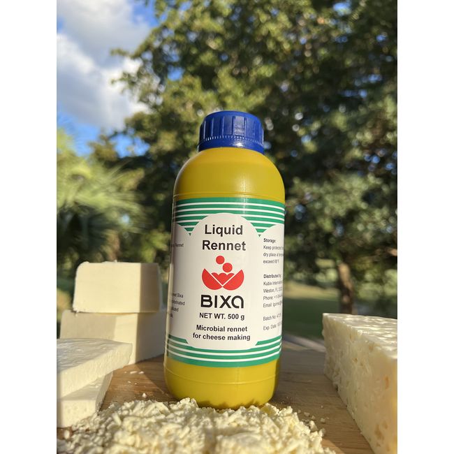 Bixa Liquid Microbial Rennet For Cheese Making | Vegetarian | Milk Coagulant | Non GMO | CUAJO BIXA LIQUIDO | CUAJO PARA QUESO | 16.9 fl oz