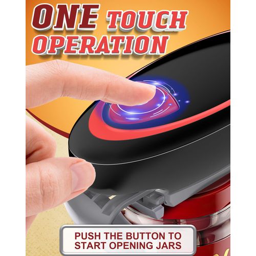 Electric Jar Opener for Weak Hands, Automatic Jar Opener for Seniors with Arthritis, Strong Tough & Easy One Touch Bottle Opener for Arthritic Hands