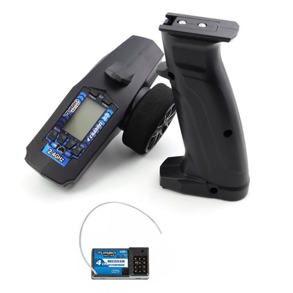 2.4G 4CH Remote Control Set LCD Display Detachable Handle Waterproof Remote Controller Transmitter+Receiver
