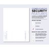 2000 "High Security" Computer Check Paper - Check on Bottom - Green/Red Mazed