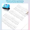 OneNine Maths Roller Stamp, 4 Pcs Roller Digital Teaching Stamp Reusable Computational Math Educational Toy Stamp, Math Practice Questions Within 100