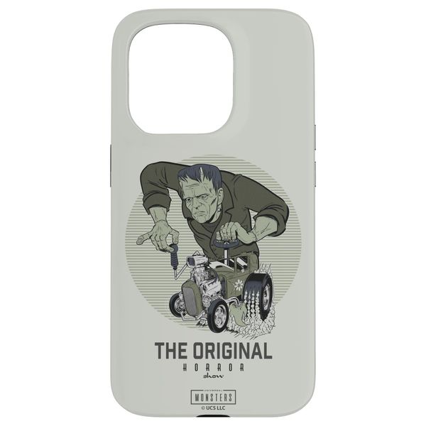 Universal Monsters Frankenstein Hot Rod Front & Back Hülle für iPhone 15 Pro