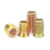 Qrity 20PCS Threaded Inserts Nuts, Hex Drive Head Nuts, Threaded Inserts for Wood, Hex Socket Drive, Zinc Plated Carbon Steel, M8x8mm Insert Nut