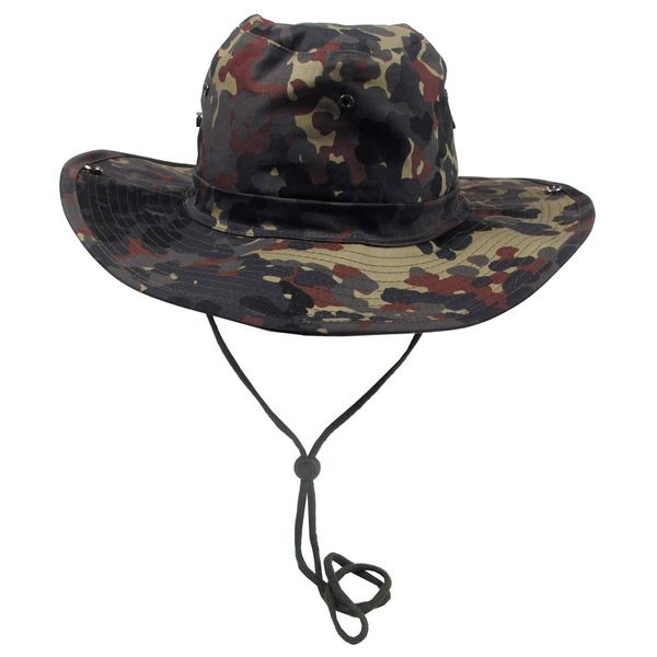 MFH Ranger Hat Boonie with press studs and chin strap (Flecktarn/XL)