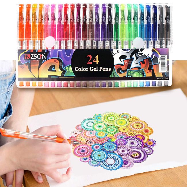 100 Colored Markers Adult Coloring Book, Drawing Markers Pens 4.7