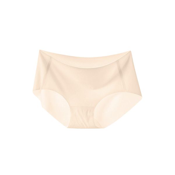 Meseto Women's Panties, Underwear, Seamless Shorts, Thin, Breathable, Quick Drying, Non-Sewing, Soft, High Elasticity, 3D Cutting, Seamless Panties, Silk Shorts (M-flesh Color), nude