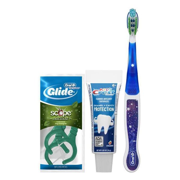 Crest Oral-B Kids 6+ Bundle with Floss Picks, 72/Case