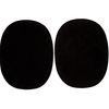 Kleiber Velvet bügelflecken Oval-Dark Brown