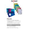 Snopake A4 FileLastic – Classic Assorted [Pack of 5] 3 Flap Polypropylene Folder with Elasticated Closure [12639] 12639