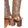 Smiffy's Spurs Straps - Silver with Black