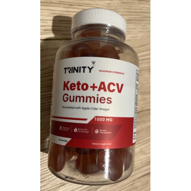 Trinity Keto ACV Gummies 60 Gummies-2 per Serving EXP 9/24