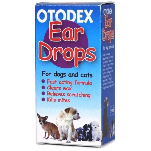 Petlife Otodex Veterinary Eardrops for Pet, 14 ml (14ml x 3)