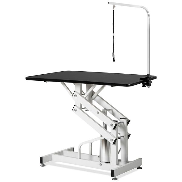 Pet Grooming Table Hydraulic Lift Z Stand w Adjustable Arm Big Size Durable