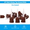 Dental HP Mixing Tips For Temporary Cement Material Brown/White (Short) 1:1 50