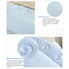 Bath Pillow Comfortable Bath Cushion with Suction Cup Waterproof Neck Support Bathing Accessories for Tub (Light Blue)