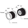 Prime-Line M 6099 Frameless Shower Door Finger Pulls (Single Pack)
