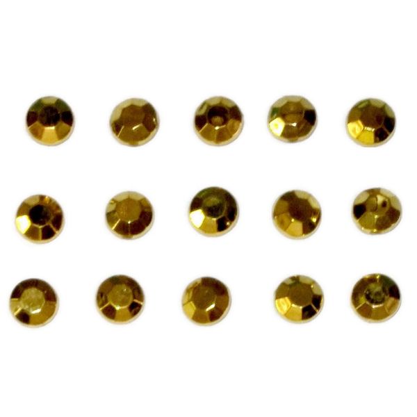 GOLD PRISMS Jewel Thumb Tacks - 15pc Office Memo Board Handmade Decorative Pins