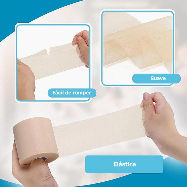 Pretape Underwrap Soft Foam Non Adhesive Padding Bandage (Beige)