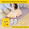 Mini AED Trainer, XFT Portable AED Training Kit Essentials AED Training Device in English for Defibrillator Trainee Beginner (XFT-D0009)