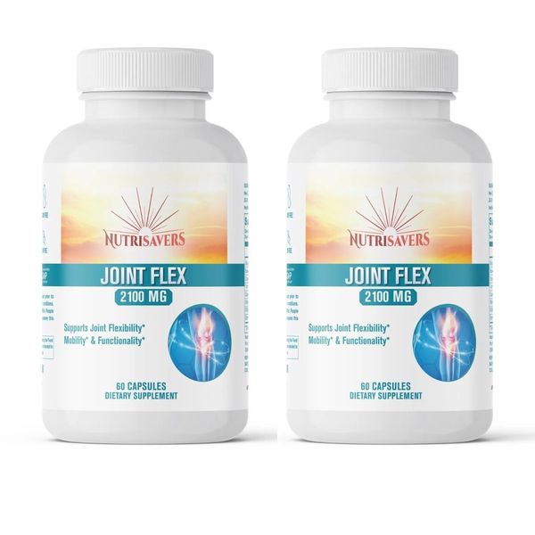 Joint Flex Support, Pain Relief, Increased Joint Stability -  60 Caps, Pack of 2