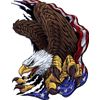 American Flag Eagle  Decal Extra Large - Trailer Wall Truck- High Quality!! USA