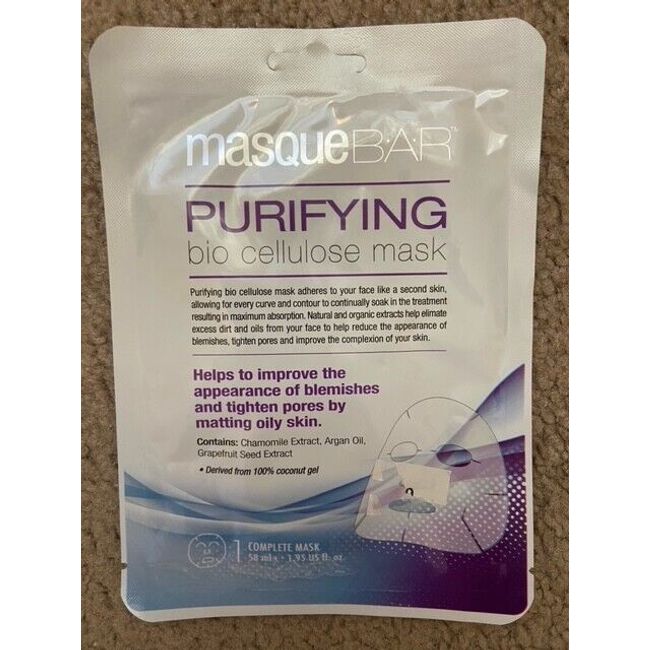 Masque Bar Purifying Bio Cellulose Mask