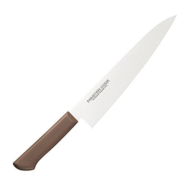 Kataoka Seisakusho MCGK-330 Master Cock Antibacterial Color Knife Gyuchu Knife, Brown, Blade: Molybdenum Vanadium Steel, Japan AMSE3336A