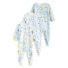 NEXT 3er-Pack Babyschlafanzüge mit Blumenmuster Blau 1 Monat