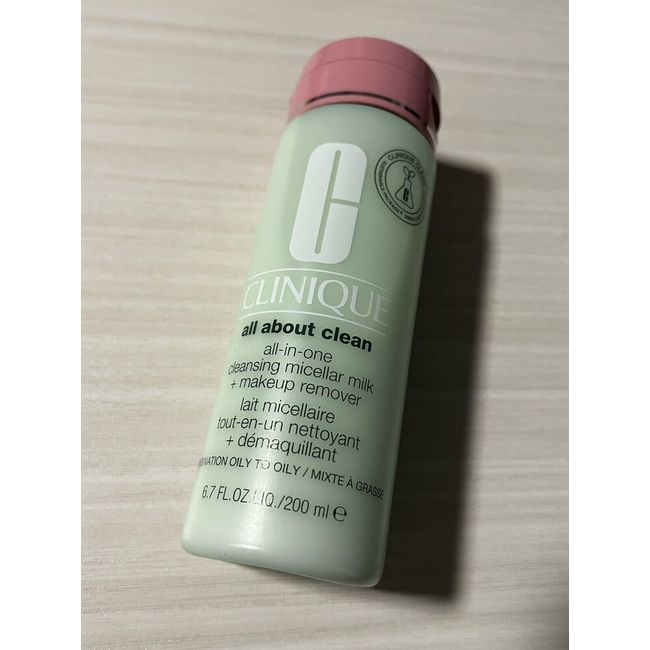 CLINIQUE All About Clean Cleansing Micellar Milk Combination to Oily 6.7oz - New