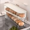 Bnimtm Rolling Egg Storage, Egg Holder Fridge, Space Saving Egg Holder for Refrigerator Storager, Egg Holder Storage