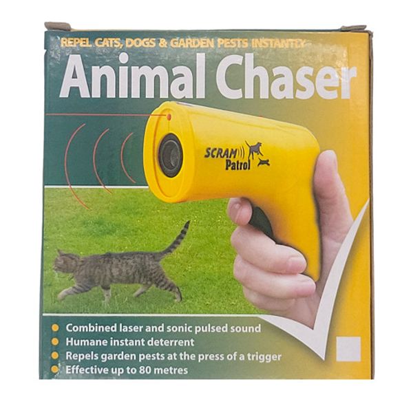 Scram Patrol Ultrasonic Dog Repeller Chaser Stop Barking Animal Protection