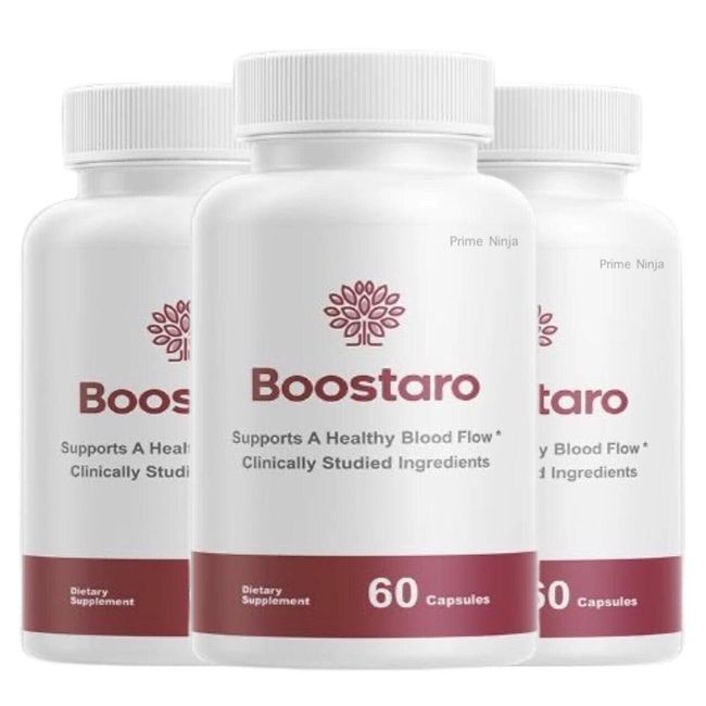 Boostaro Capsules, Boostaro Blood Flow Support for Men, Max Strength (3 Bottle)