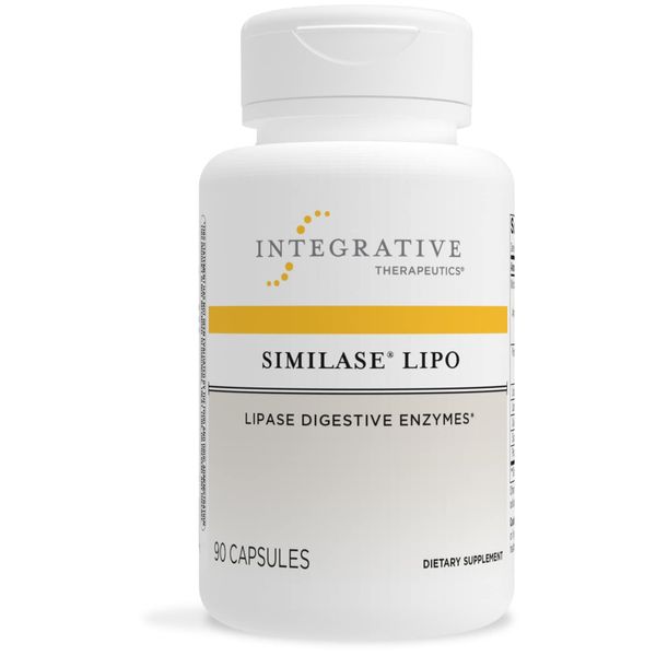 Integrative Therapeutics Similase Lipo - Supports Fat Digestion* - Gut Support Supplement with Digestive Enzymes - Includes Similase, Protease & Amylase - Vegan - 90 Capsules