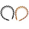 2 PCS Shark Tooth Hairband Plastic Headband Tooth Hair Hoop for Women Men Hair Accessory