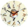 Lark Rise Designs Round Birds Wooden Wall Clock