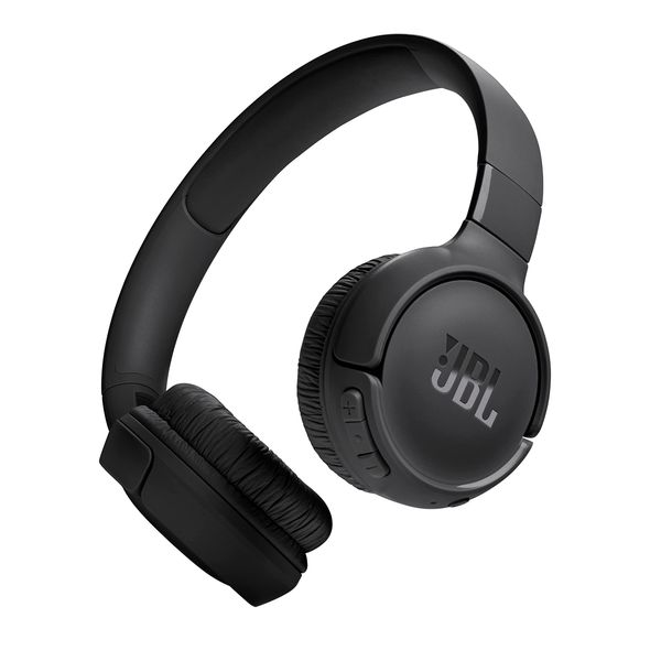 JBL TUNE 520BT Wireless Headphones, Bluetooth Enclosed, Up to 57 Hours of Continuous Playback, On-Ear, USB Type-C Charging, Multi-Point, Compatible with JBL Apps, Black JBLT520BTBLK