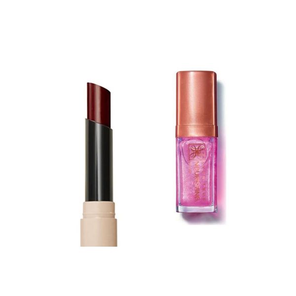 Tinted Lip Balm Renkli Dudak Balmı Plum ve Avon True Nourishing Dudak Yağı 7 Shimmering Petal