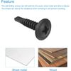 Modified Truss Head Self Drilling / Tapping Screws # 8 x 1" K-Lath Black (1000)