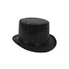 Black Sequin Top Hat - Ring Master Top Hat